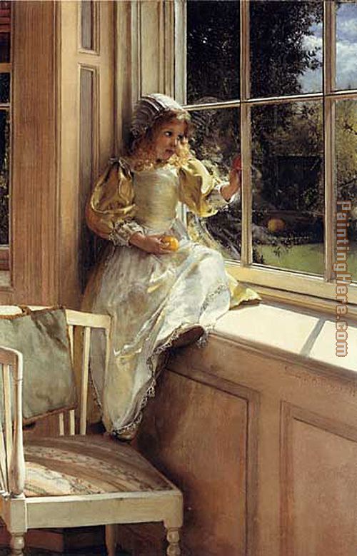 Sunshine painting - Lady Laura Teresa Alma-Tadema Sunshine art painting